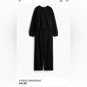 H&M black sweater set XL NEW WITH TAGS